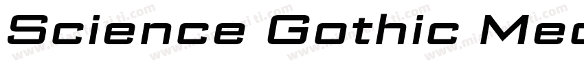 Science Gothic Medium字体转换